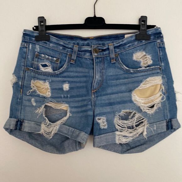 Rag & Bone distressed jean cut off shorts with pockets size 26 - Picture 1 of 5